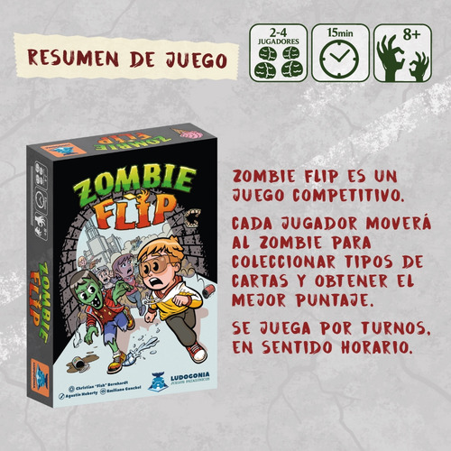 Zombie Flip - Juego De Mesa Cartas