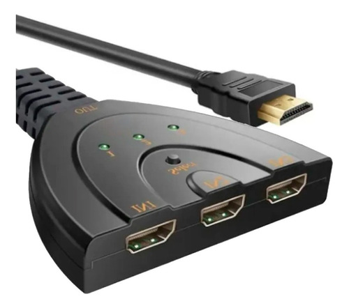 Hub Adaptador Multiplicador Switch Hdmi 3x1 Splitter Full 3d