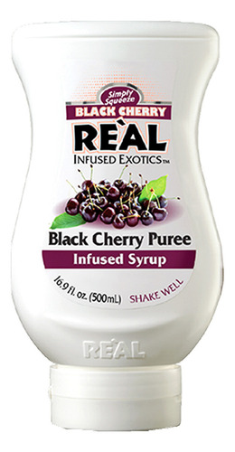 Pack De 6 Jarabe Puree Real Black Cherry 500 Ml