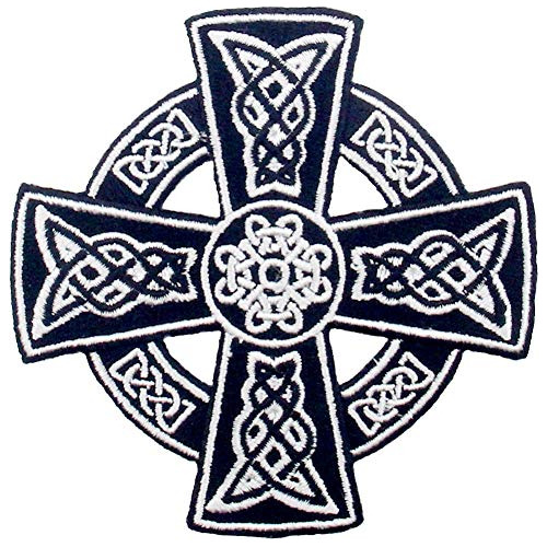 Parche Bordado Con Cruz Celta, Druidas Góticos Irlandeses, W