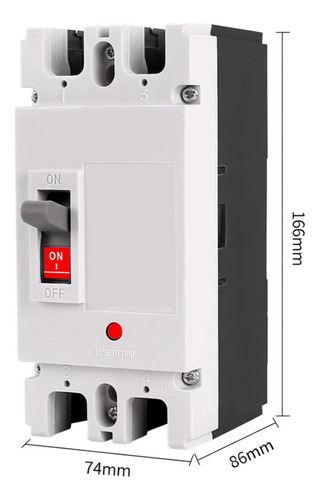 Disjuntor Snetec Caixa Moldada Bipolar 2p 160a 500v Dc Cc