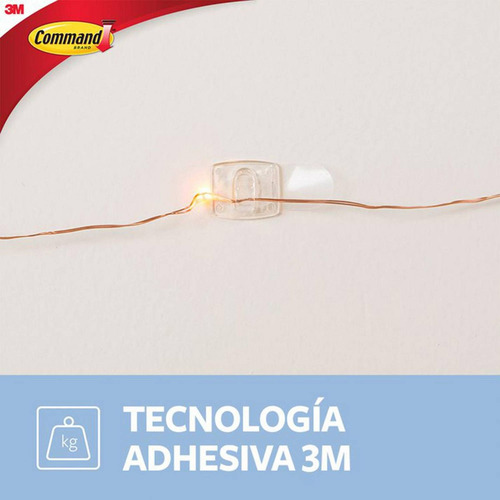 Imagen 4 de 8 de Mini Ganchos Decorativos, Transparentes, 20 Und Command