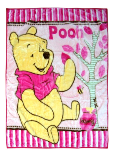 Cobertor Cuna Pooh Rosado 4355pr