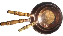 Comprar Sartenes De Cobre ( 3 ) Y Comal Cobre 100%cobre Martillado