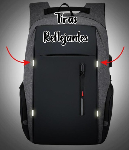 Mochila Con Usb Back Pack Antirrobo Super Calidad