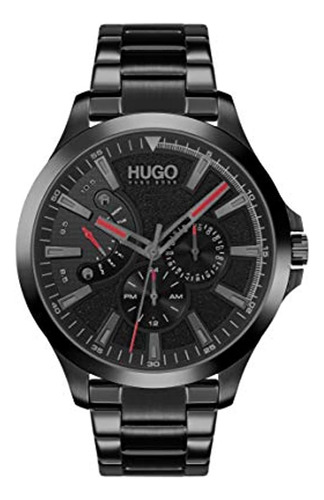Hugo #leap Reloj Casual Multifunción De Acero Inoxidable Y P