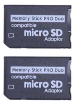 Comprar 2 Adaptadores Memory Stick Pro Duo Microsd Tf A Ms Sd Sdh-fs