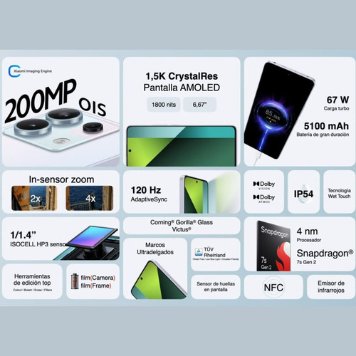 Xiaomi Redmi Note 13 Pro 5g Dual 256gb 8gb Ram Nfc 200mp Púrpura