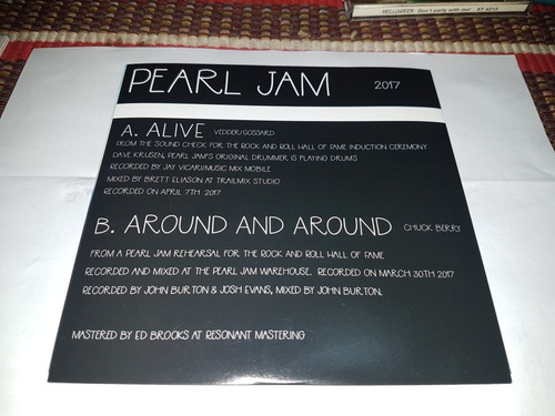 Vinilo Simple Pear Jam (alive)