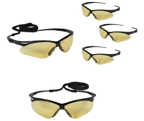 Lentes Nemesis Tácticos Color Amarillo (paquete De 5 Piezas)