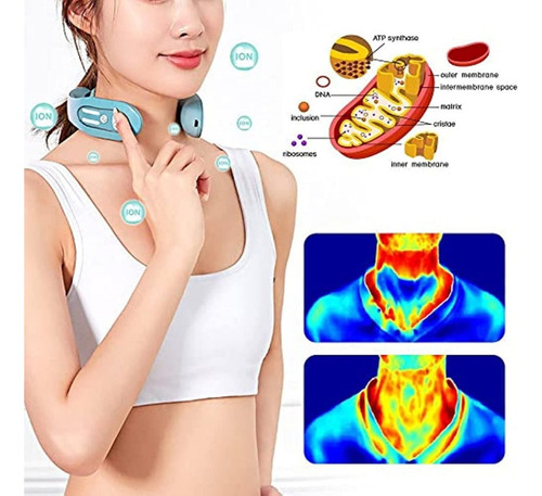 Masajeador De Cuello Ems De 12 Modos For Aliviar El Dolor