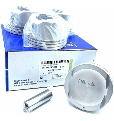 Kit Pistones Y Anillos Aveo Corsa Nubira 1.6 ( 0.20 = 0.50 )