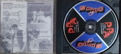 Cd Split Sub Existência/ Ppa Pão Picado E Amassado 2002