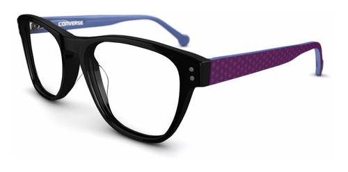 Lente Óptico Converse 14 Cat Eye Wayfarer Black Violet 52mm