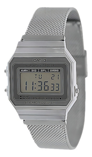 G-shock Casio Vintage A700wm-7avt Plata Un Tamaño