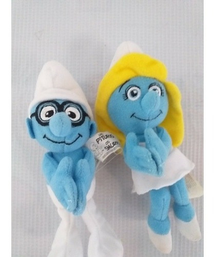 7 Peluches De Los Pitufos Mcdonalds (Usado)