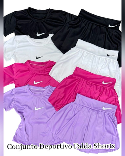 Conjunto Deportivo Falda Shorts+ Blusa ( 1 Conjunto)