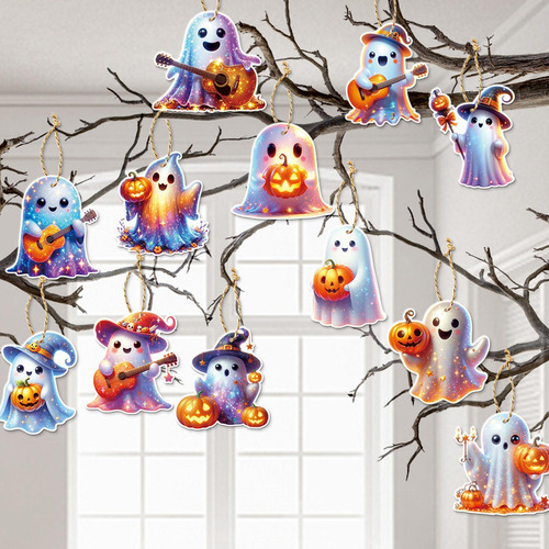 Adornos Para Árboles De Halloween Colgante De Fantasma De Ha