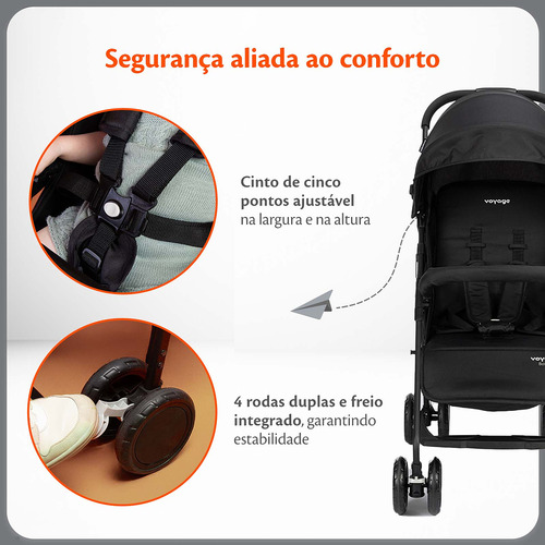 Carrinho De Passeio Bossa 0 A 15kg - Voyage