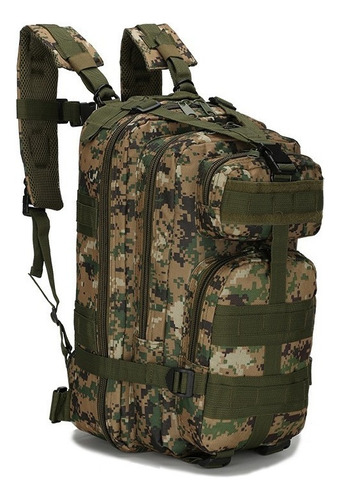 Mochila Militar Assalt Tática Masculina Feminina Impermeável Cor Floresta