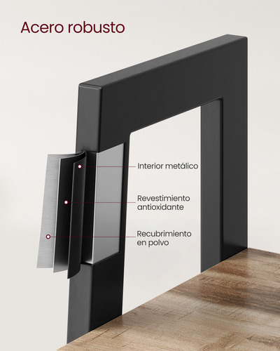 Librería En Forma De Árbollls144b50 Color Marrón Camello Negro