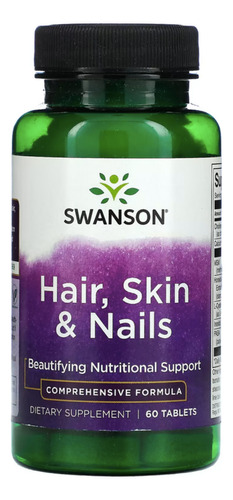 Hair, Skin & Nails Pelo, Piel Y Uñas 60 Capsulas Swanson