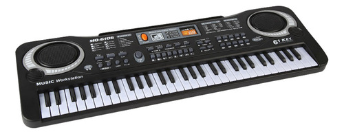 Piano Con Teclado Digital Usb De 61 Teclas Con Micrófono Par