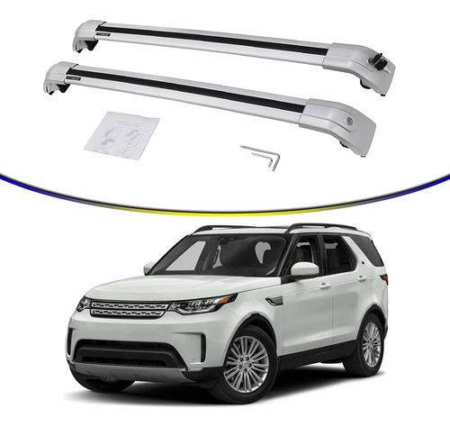 Apto Para Land Rover Discovery Riel Aluminio Ajustable Techo