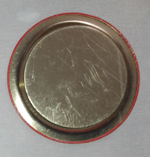 Posavaso / Mini-plato De Lata Coca Cola De Los 1989 Francia (Usado)