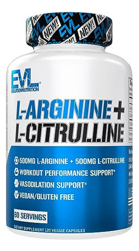 Evlution Nutrition L-arginina + L-citrulina - Suplemento De 