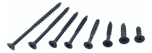 1000 Pijas Multiusos Negras 8 X 3/4'' Yeso Madera C/plana Ph