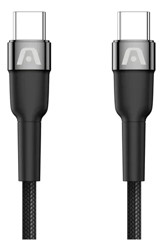 comprar Cable Tipo C A C Nylon Trenzado Negro Argom Tech 3 Metros 