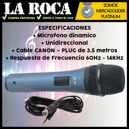 Imagen 4 de 10 de 20 Microfono Cantante Karaoke Ross Fm138 Cuotas