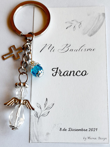 Imagen 1 de 5 de 10 Llaveros Angelito: Nacimiento, Bautismo, Boda, Comunión.