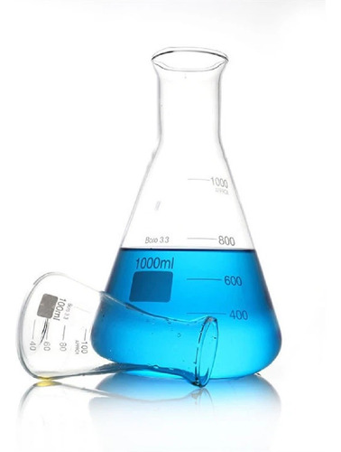 Erlenmeyer Vidrio 25ml Graduado Borosilicato 3,3