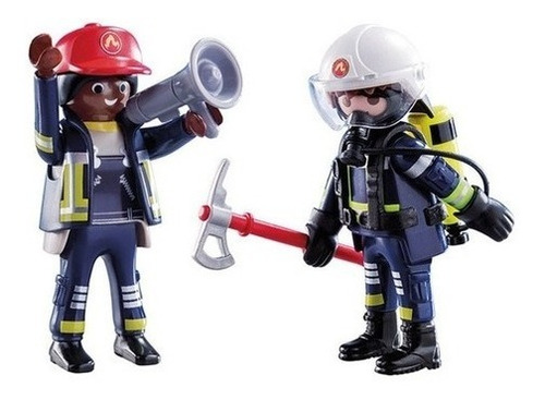 Playmobil 70081 Duo Pack Bomberos Con Accesorios