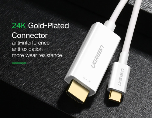 Cable Ugreen USB-C P/Hdmi de 1,5 m, conexión de alta calidad