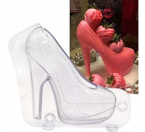 Molde De Chocolate Para Zapato De Tacón 3d Grande Con 3