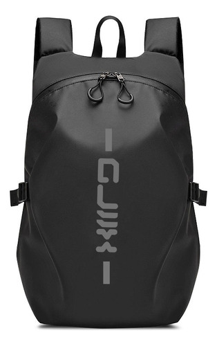 Mochila Impermeable Con Compartimiento Multiusos Para Biker Color Negro Diseño De La Tela Liso