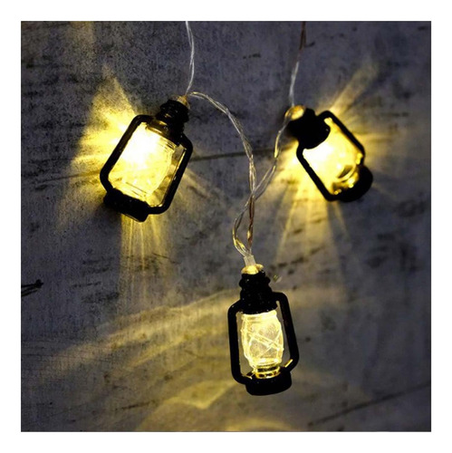 20 Led Mini Luces De Cuerda Led De Linterna Retro Retro, Luc