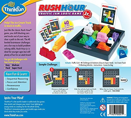 Juego De Lógica Thinkfun Rush Hour Junior Traffic Jam