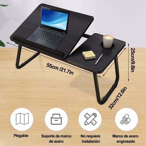 Mesa Cama Portátil Plegable Ajustable Altura Para Laptop