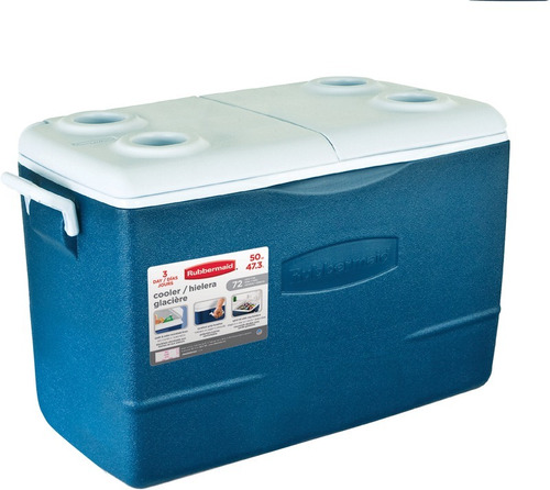 Hielera 50qt Azul Rubbermaid R-h50a