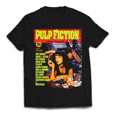 Camiseta Pulp Fiction Mia Poster Pelicula Rock Activity