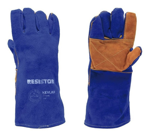 Guante Soldador Kevlar Azul