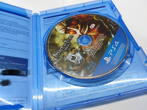 Attack On Titan Ps4 (Usado)