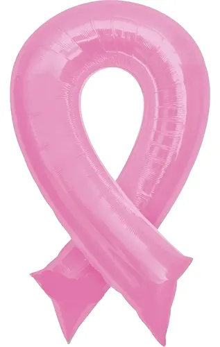 Globo Liston Rosa Moño Lucha Contra Cancer Jumbo Helio | MercadoLibre