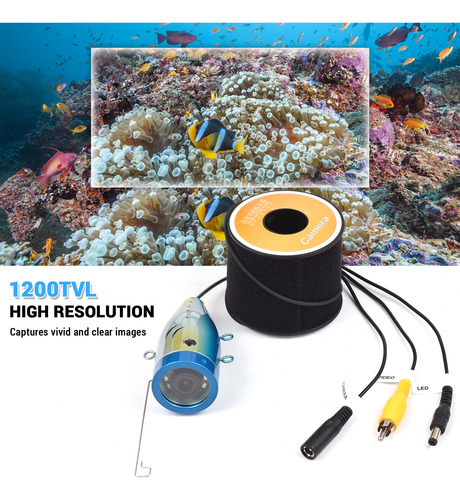 Cámara De Pesca Submarina Con Luces Led Ir Y Cables Largos