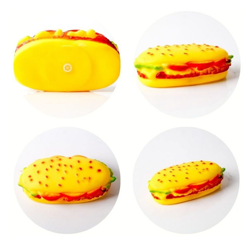 Imagem 4 de 8 de Brinquedo Pet Sanduiche Sonoro Cachorro Interativo Oferta
