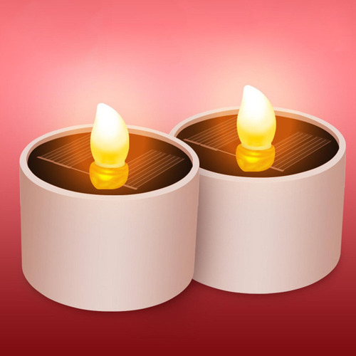 F Led Solares Tealight Decoración De Hadas Lámpara Solar De